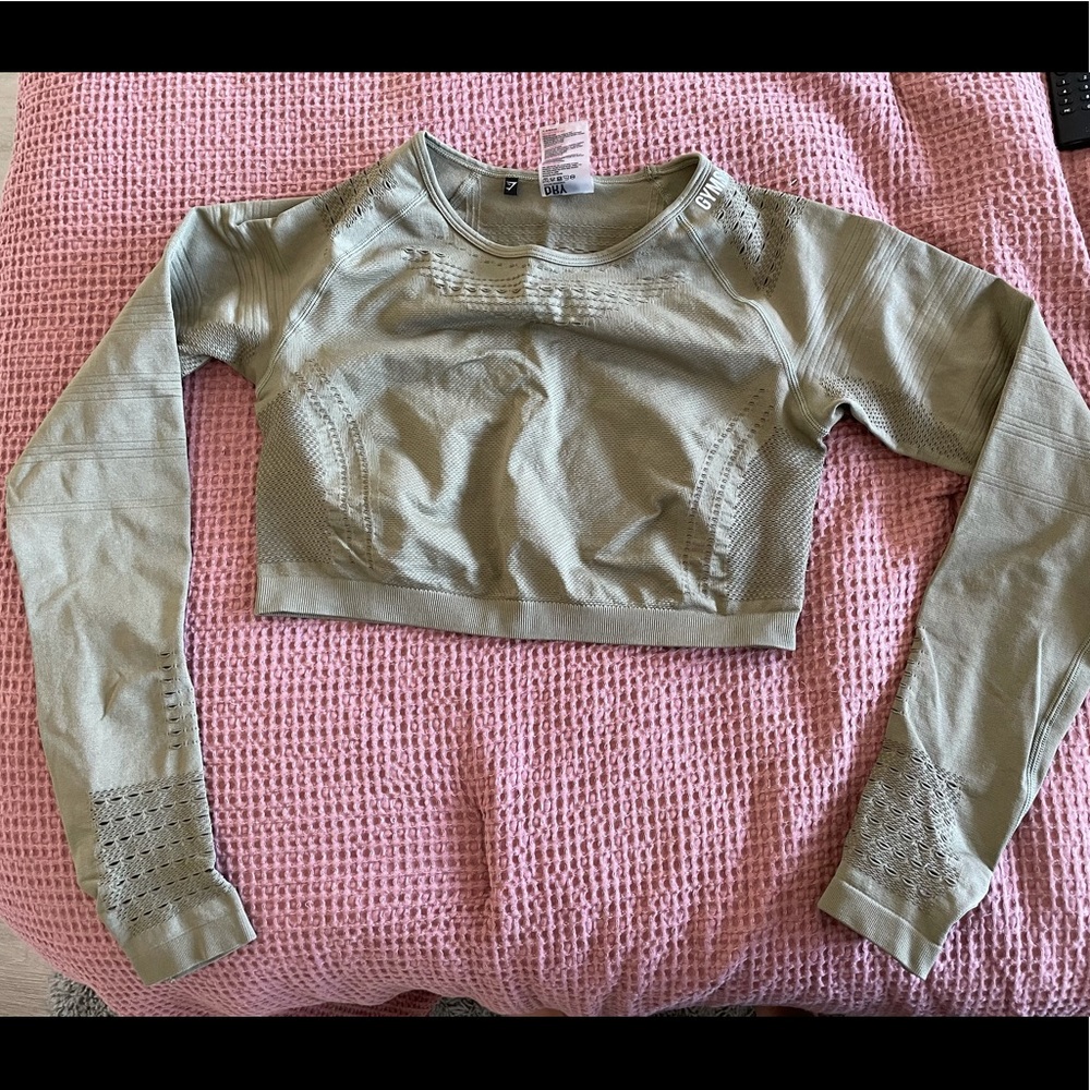 GYMSHARK CROP LONG SLEEVE